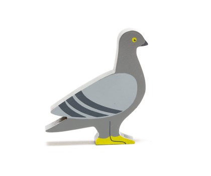 Wooden pigeon piece
